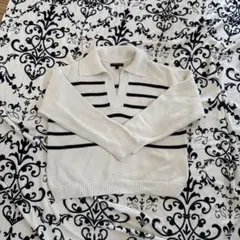 BANANA REPUBLIC ストライプポロセーター L