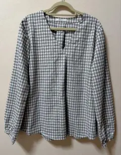 OPAQUE.CLIP オペークドットクリップ Vネック ブラウス