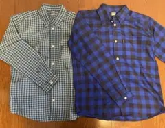 モンベル　長袖チェックシャツ 160 2枚セット