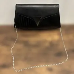 HIROKO KOSHINO　ハンドバッグ　ワンハンドル　レザー　ブラック　黒