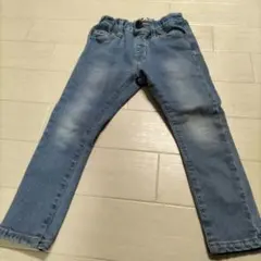 デニム　裏起毛　100