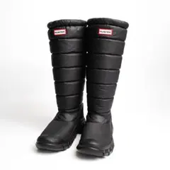 新品 HUNTER パファー トール スノー ブーツ UK5 レディース