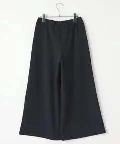 ブラックパンツ LLサイズ キレイめ シンプル マタニティ　ストレッチ　ガウチョ