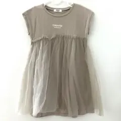 BREEZE キッズ ワンピース チュールスカート ノースリーブ ロゴ　110