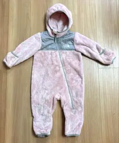 ［美品]THE NORTH FACE ベビー ロンパース 0-12M ピンク