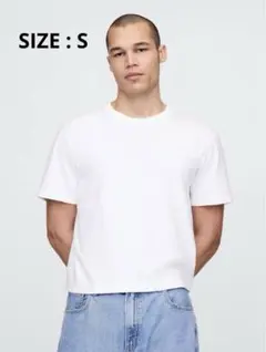 【新品未使用】GAP ヘビーウェイト クロップドtシャツ ホワイト