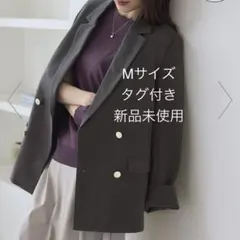 【新品未使用・タグ付き】レディハンサムシリーズ ウールライク金ボタンジャケット