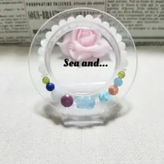 アクアマリン貔貅&ラリマーのデザインブレスレット