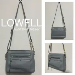 訳アリ✳︎LOWELL グレー レザー ショルダーバッグのサムネイル