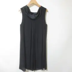 美品　ロペピクニック　ブラック　ワンピース　38　■　D319