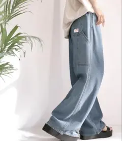 java ペインターパンツ ライトブルー ワイドシルエットのサムネイル