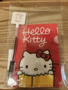 サンリオ　ハローキティ展　限定品　クリアファイル　ボールペンセット50周年　新品