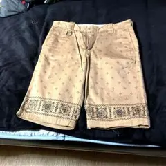 SKULL WORKS LOOSERS ベージュショートパンツ L