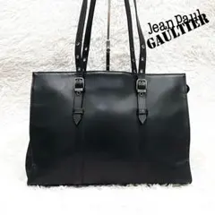 【美品】 JeanPaulGAULTTER ビジネス　ブリーフ　A4可　黒のサムネイル
