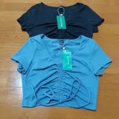 SHEIN EZwear 半袖カットソー 2枚セット Mサイズ