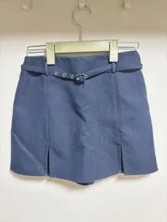 ZARA ダークブルー ミニスカート XS