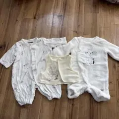ムーミン　50〜70 ロンパース　3点セット
