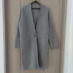 ロングカーディガン グレー ユニクロ