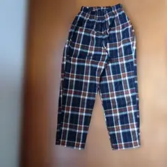 MAKE YOUR DAY チェック柄ロングパンツ 140cmのサムネイル