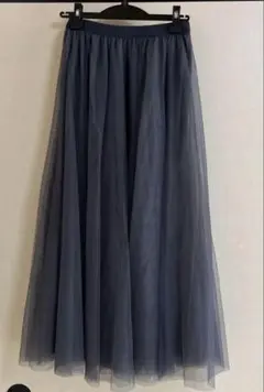 fifthグレー チュール フレアスカート グレー　Mサイズ