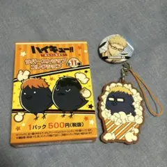 ハイキュー 月島蛍 ラバーストラップコレクション＆缶バッジ