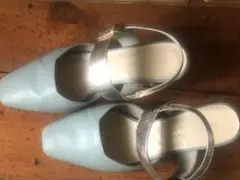 オリエンタルトラフィック　バックストラップパンプス　水色　エレガント　blue