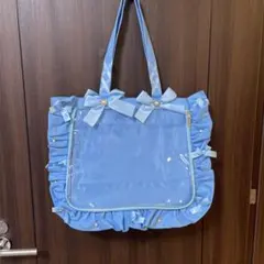 ザッカマート　痛バ　フリル　5周年　A4 サックスブルー　トートバッグ