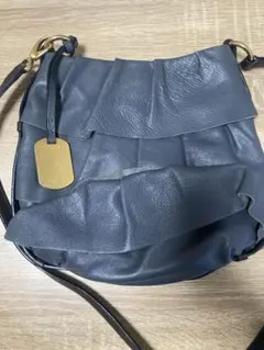 FURLA ダークブルー ショルダーバッグ