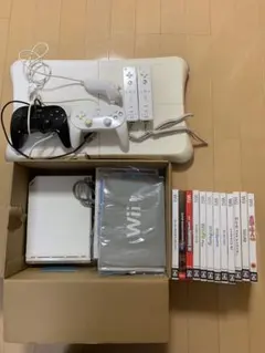 Wii U 本体 + ゲームソフト 9本 セット　➕Wii本体