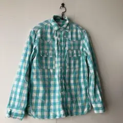 DENIM & DINGAREEチェックシャツ　ウエスタン　サイズ14 150㎝