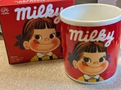 【箱入り未使用品】 不二家 ペコちゃん ミルキー マグカップ