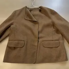 【美品】ユニクロ ブラウン テーラードジャケット Mサイズ