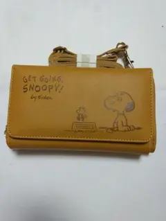 スヌーピー 長財布 ショルダー付き