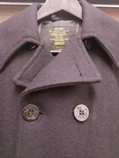 FIDELITY ウール ピーコートブラック