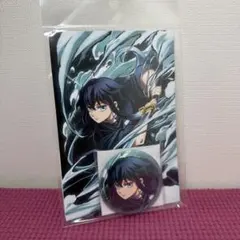 鬼滅の刃 時透無一郎 缶バッジ＆ポストカード
