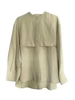 新品、タグ付き】ICB ライトダブルクロス バンドカラーシャツ XL 