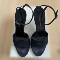 GIORGIO ARMANI クリアヒール アンクルストラップ パンプスのサムネイル