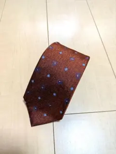 フェアファクス ネクタイ 小紋柄 大剣8センチ