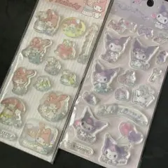 【2枚】海外正規品♡サンリオ★ウォーターシール フレイク入クロミ マイメロ2-2