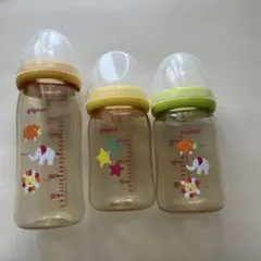 pigeon 母乳実感　哺乳瓶 3本　240ml 160ml おまけ付き