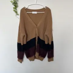 AZULBYMOUSSYニットカーディガン