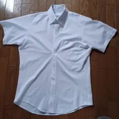 ​【極美品】LES MUES ストレッチシャツ S ホワイト ボタンダウン