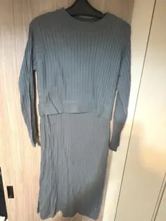 ニットマタニティワンピース L 授乳口付き