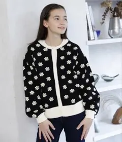 GLOBALWORK✴︎AND YUA ANYマーガレットニットカーディガン150