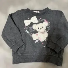 ⭐️mezzo piano グレー トレーナー100サイズ⭐️