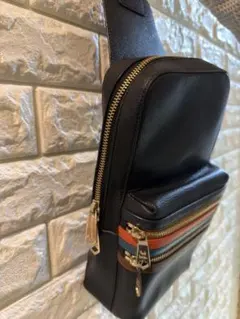 Paul Smith ボディバッグ ネイビー マルチストライプ