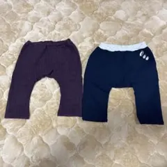 紫とネイビーのパンツ 2点セット