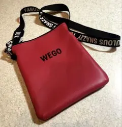 WEGO ショルダーバッグ レッド