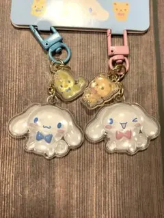 サンリオ キーホルダー2個セット お揃いニコにこ シナモロール シナモン