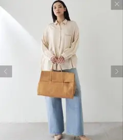 ウィムガゼットサテンシシュウシャツブラウス新品未使用 